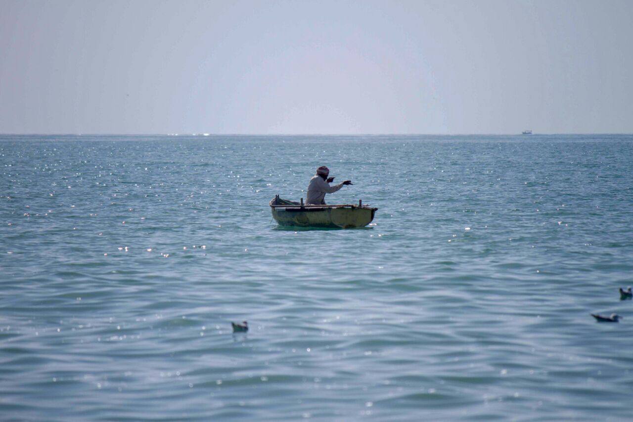 a man rowing a boat